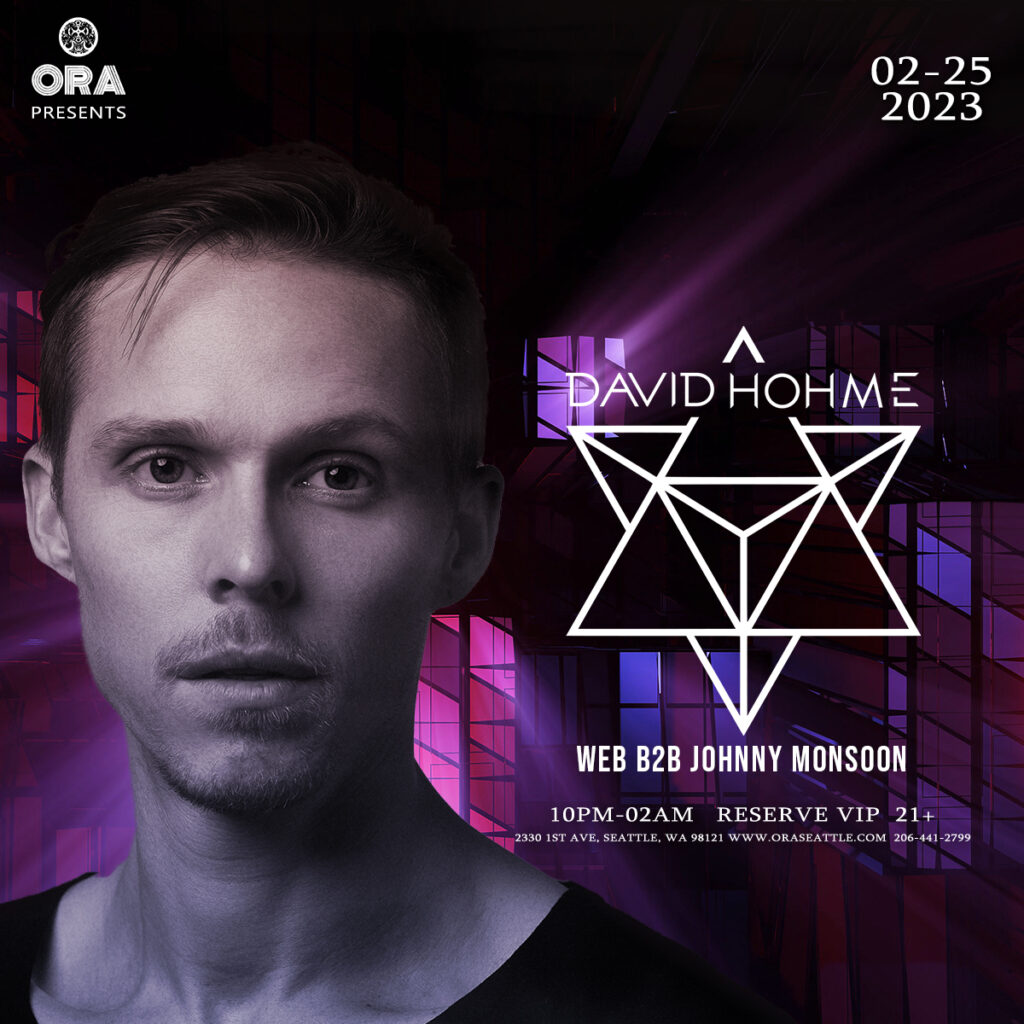 David Hohme at Ora, with local support from WEB and Johnny Monsoon!